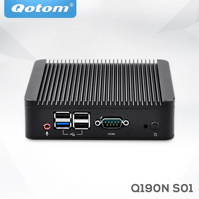 Промышленный настольный мини ПК OEM Barebone N2920 J1900 без вентилятора сервер linux Ubuntu