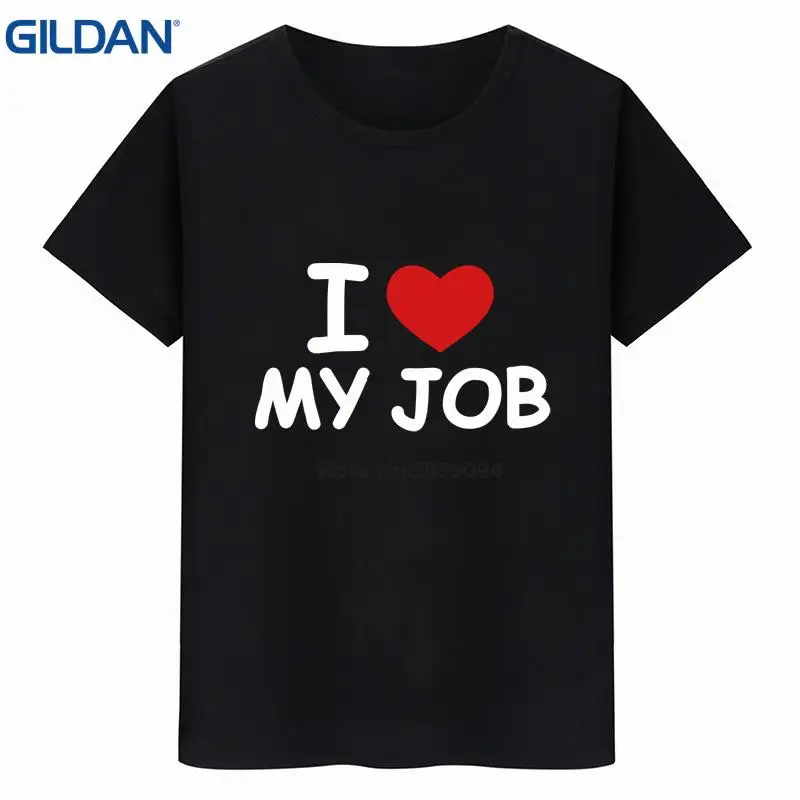 Интересно cool футболки хип хоп я люблю свою работу человек Мужская футболка S 100%