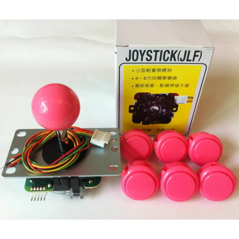 Оригинальный Джойстик Sanwa JLF TP 8YT с 6 OBSF 30 кнопки для Аркада jamma игровой набор|original