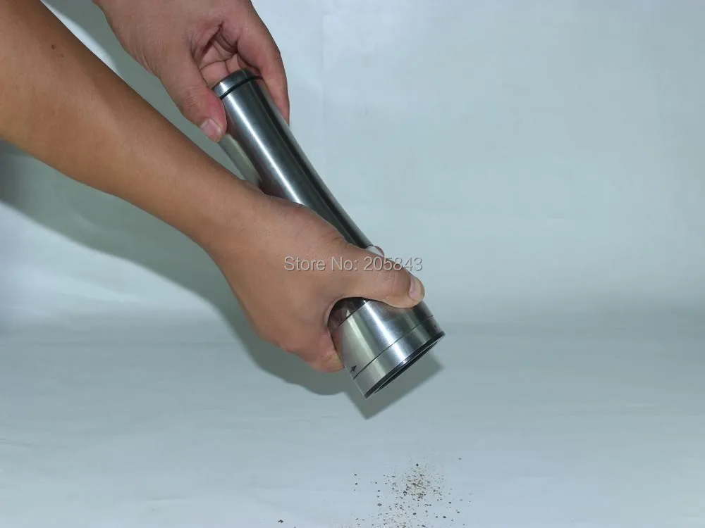 6Stainless Steel Salt  & Pepper  Mill Grinder Gourmet Cookin