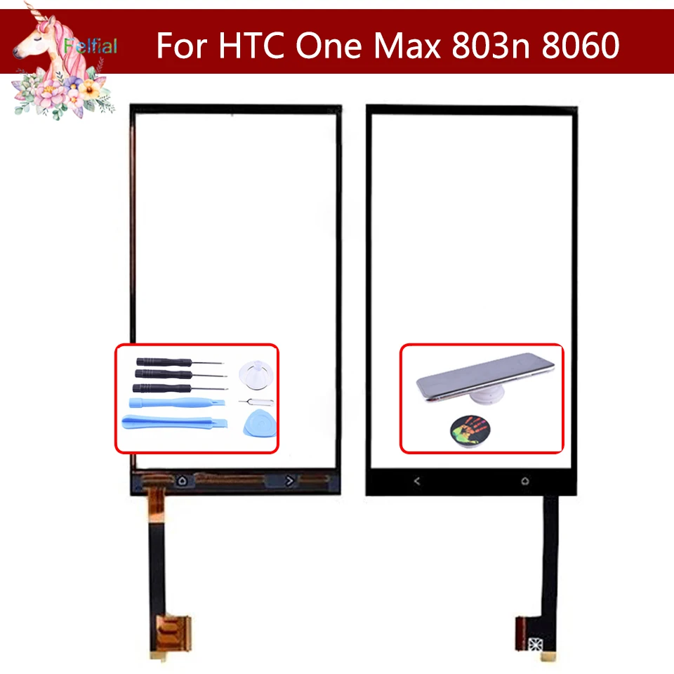 

TouchScreen 5.9" For HTC One Max 803n 8060 803e 809D 8088 Touch Screen Sensor Digitizer Glass Front Outer Touch Panel Lens