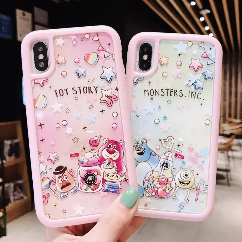 Милый мультфильм 3D тиснение для iphone 11 pro Max анти-осень чехол для iphone 7 8 Plus X XR XS MAX чехол для телефона акриловая задняя крышка