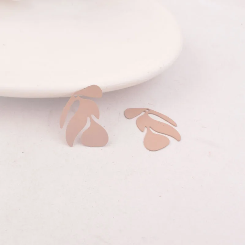 Beige 50 шт. AC9907 17*20 мм Дерево амулеты ветки принты подвески - Окраска металла: Beige