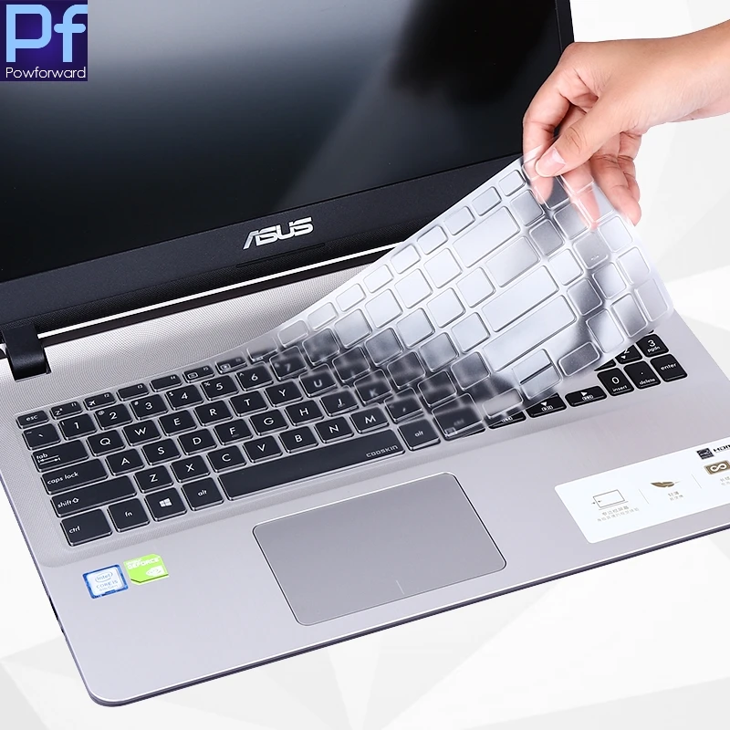 TPU transparent Силиконовая клавиатура для ноутбука кожного покрова для Asus VivoBook 15 YX560U Y5000 X507 X507U X507UA X507UB X507UD x560ud X560 15,6 дюймов - Цвет: TPU transparent