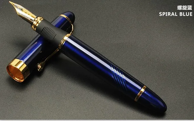 A Роскошный Jinhao X450 темно-синий тонкий Твист Carven B перо авторучка - Цвет: A