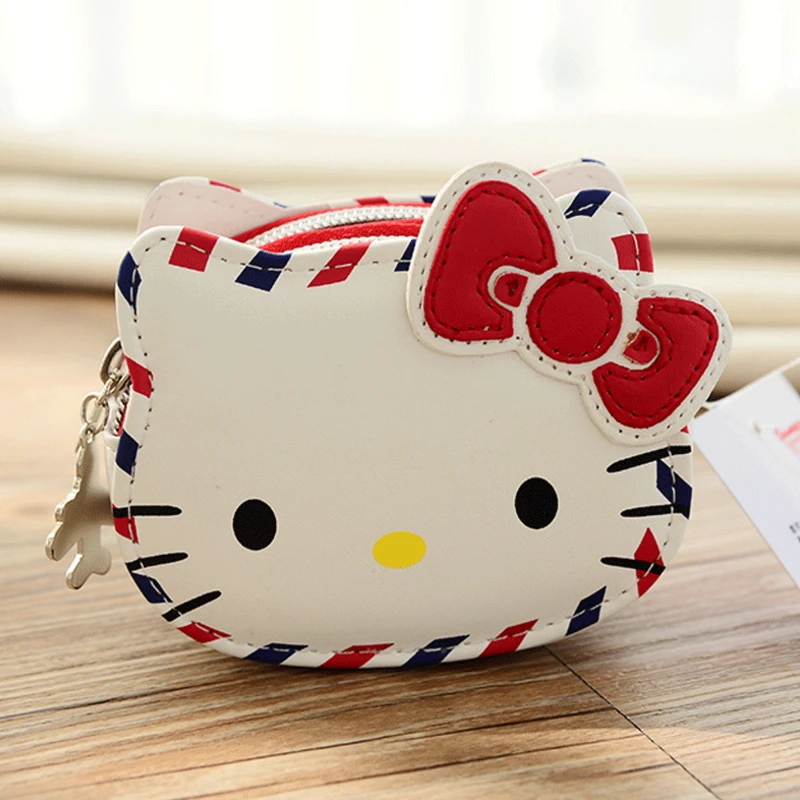 Кошелек Hello Kitty в красно белом ретро британском стиле держатель кредитной карты