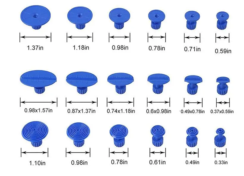 

Car Repair Tool Hand Tools Practical Hardware Woodworking Ttools Dent Lifter Repair dent puller 18 Tabs Hail Removal Tool set