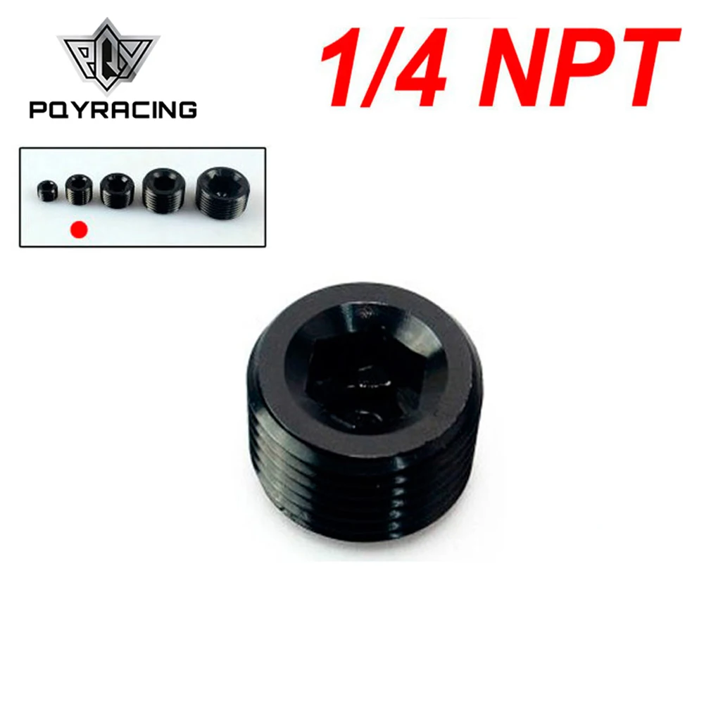 PQY 1/4 &quotNPT Трубная резьба Шестигранная розетка черная заглушка NPT SL932 04|Подача и