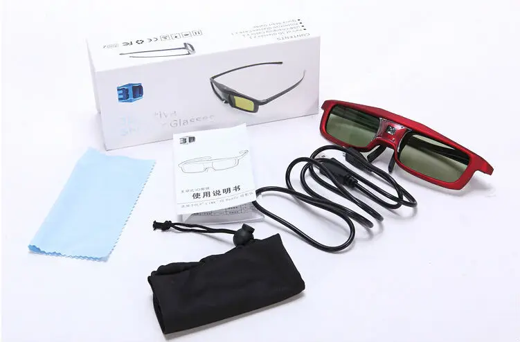 Профессиональная хорошая цена активные 3D очки с затвором заряжаемые костюм для