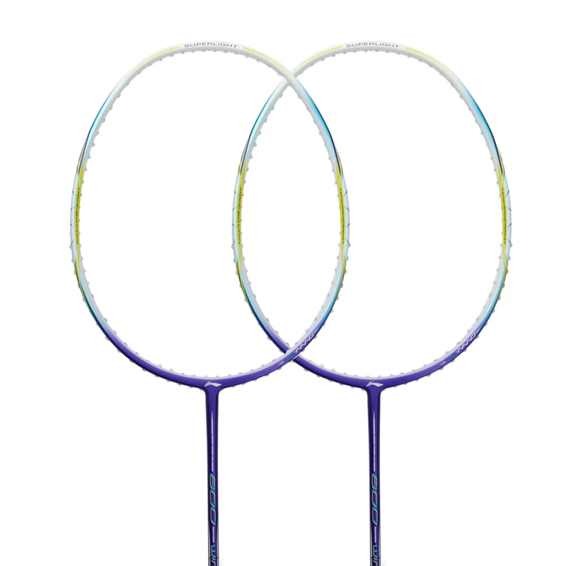 Li Ning WINDSTORM 600 ракетки для бадминтона одна ракетка суперлегкие из углеродного