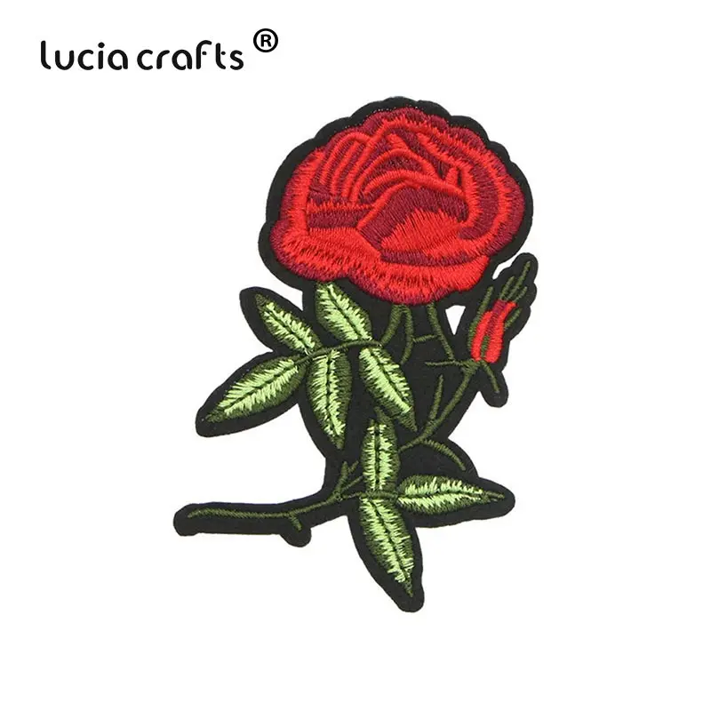 Lucia crafts 10 шт 5,3-11,7 см розовые вышитые железные нашивки для одежды DIY полосатая одежда Лоскутная наклейка L0413