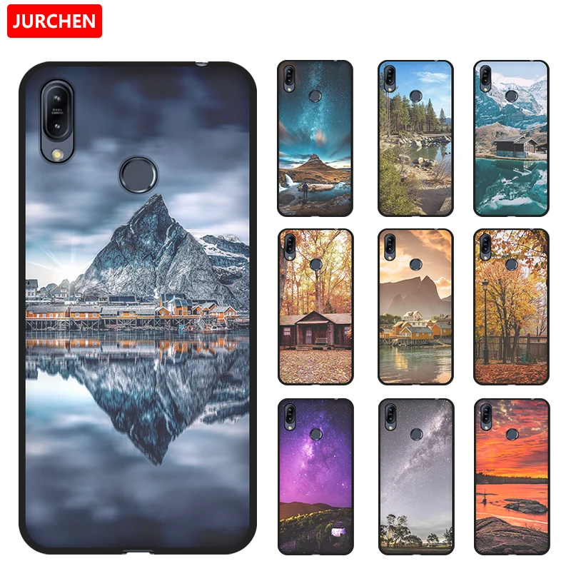 Чехол JURCHEN для Asus Zenfone Max Pro M2 силиконовый чехол с принтом ASUS ZB634KL ZB633KL ZB631KL