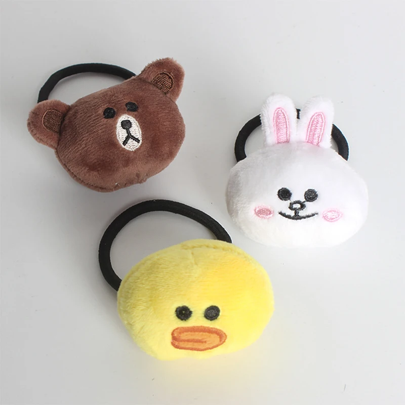 Эластичные резинки для волос с изображением мультяшного плюшевого медведя