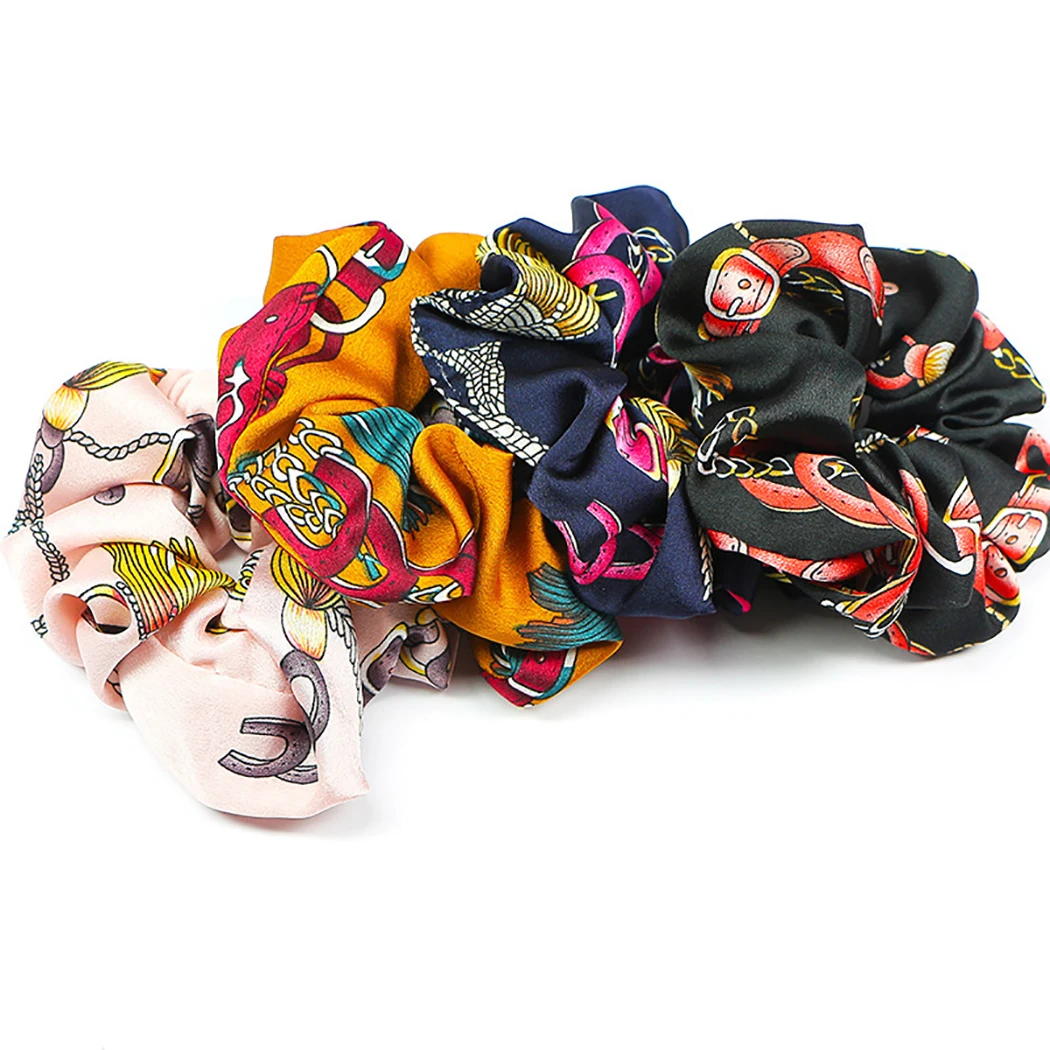 4pcs Hair Scrunchie Women Girls Elastic Rubber Bands Accessories Gum For Tie Ring Rope Ponytail Holder |