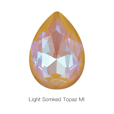 light smoked topaz M K9 стекло, кристалл, камень для шитья металлическая основа высокое качество камни Mocha Shimmer Pointback золотое покрытие на задней части Стразы Decorat - Цвет: light smoked topaz M