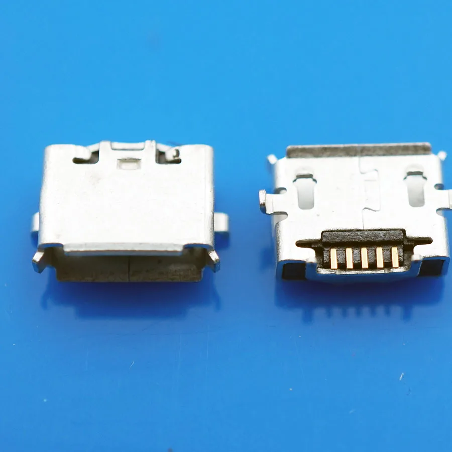 100 шт 5PinsMicro USB гнездовые разъемы резервный Micro гнездовой разъем для