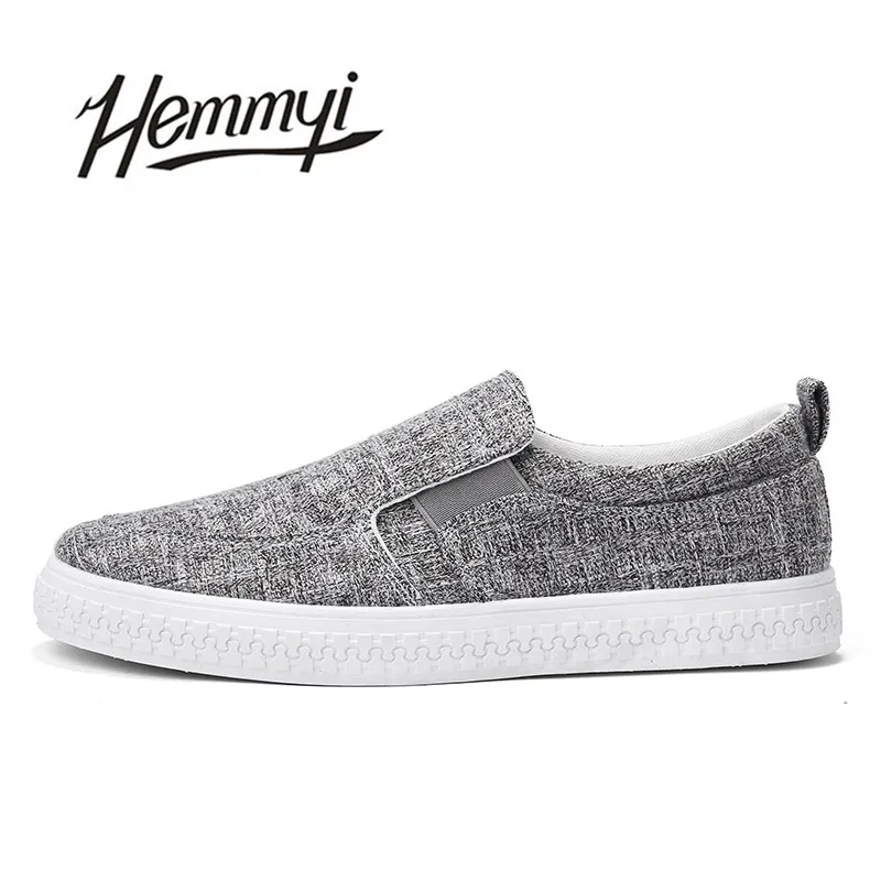Nice Spring New Wedge Espadrilles Fashion Leisure Canvas Shoes Men Loafers For Rubber Sole Slip On Zapatos Hombre | Обувь