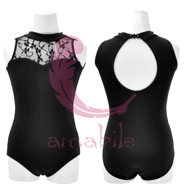 Балетные танцы гимнастика воротник-хомут воротник с открытой спиной leotard детское