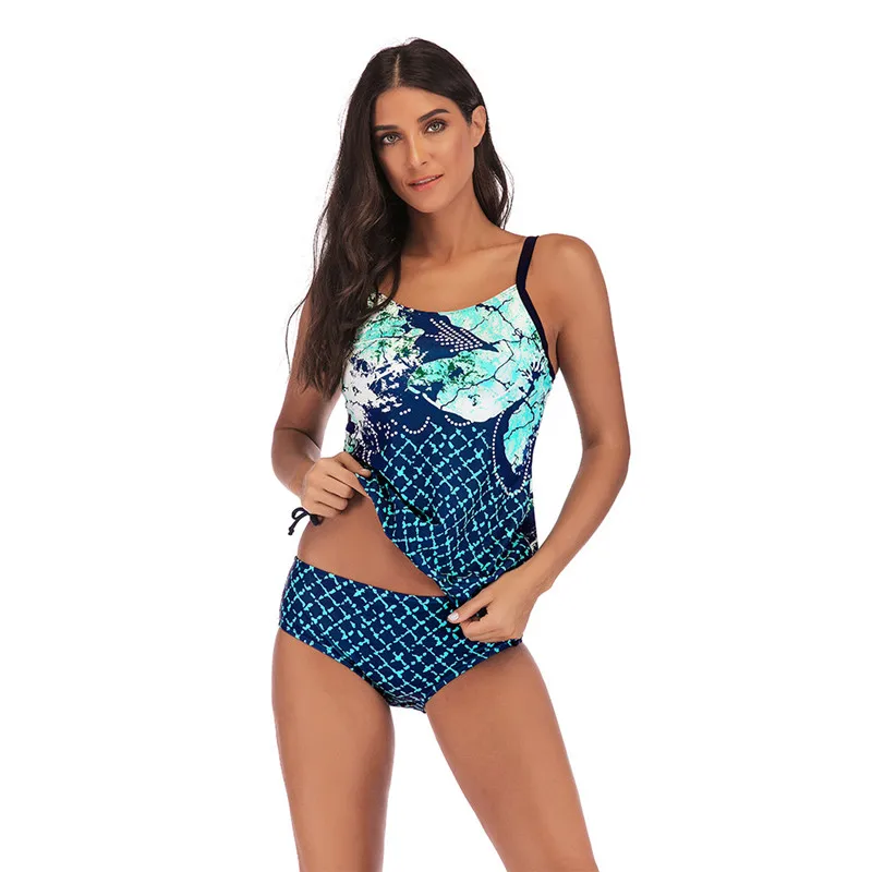 Танкини купальный костюм для женщин Badpak Biquinis Feminino 2020 размера плюс 5XL бикини