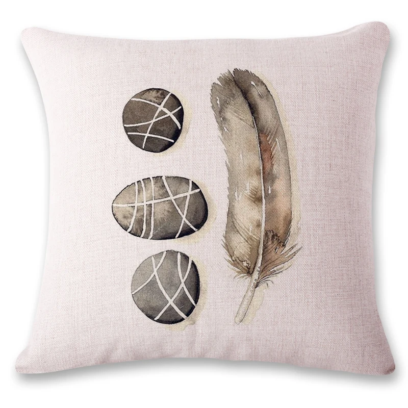 Маленькая подушка с перьями и камнями для фотосъемки подушку поясницы спины