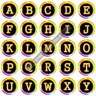 Новый A-Z букв алфавита pattern 26 шт. 18 мм Кнопки Круглые фото кабошоны разрисованные изделия из стекла стиль для кнопки ювелирные изделия