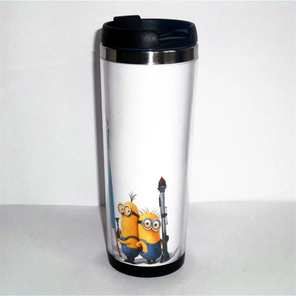 New Mug Despicable Me Minions Creative Tea Water Milk Coffee Cup Stainless Steel Leakproof Travel for Adults Gift | Дом и сад