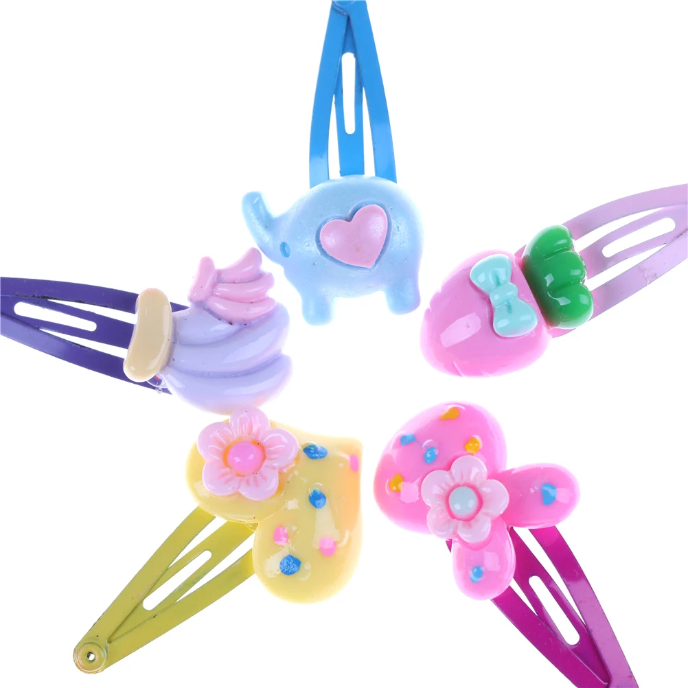 New 10pcs Mixed Assorted Baby Kid Children Girls Cartoon Hair Pin Clips Hairpin Bow | Детская одежда и обувь