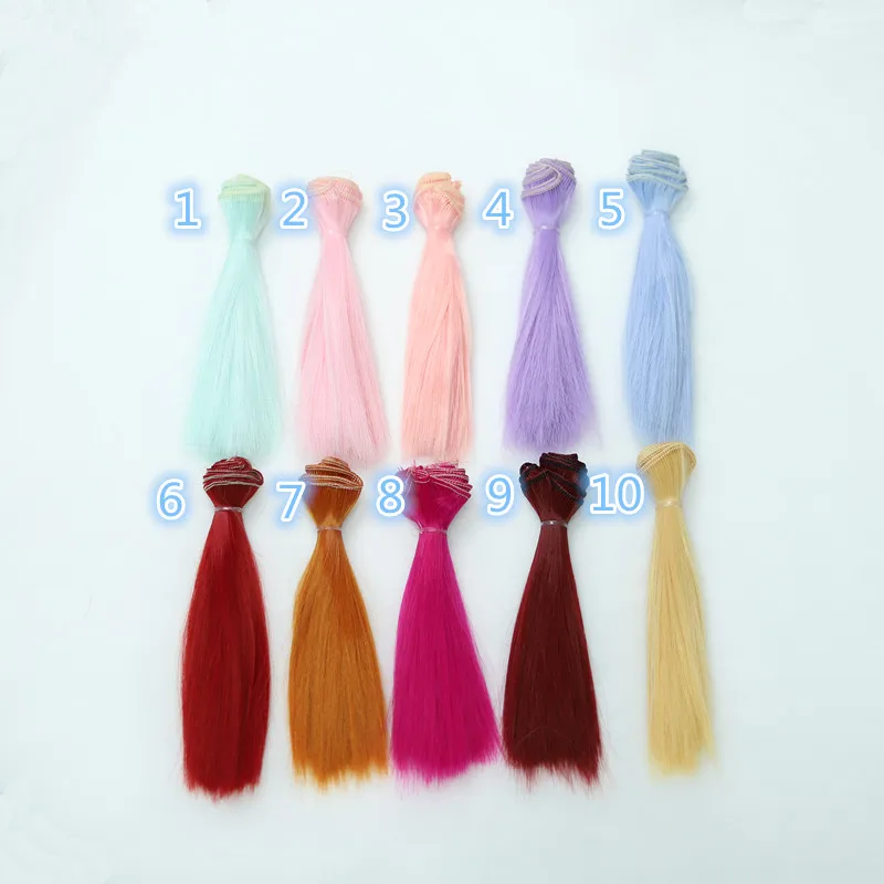 Парик Из прямых волос для кукол 15/25/30/35/50 см|doll hair|doll wigfor bjd |