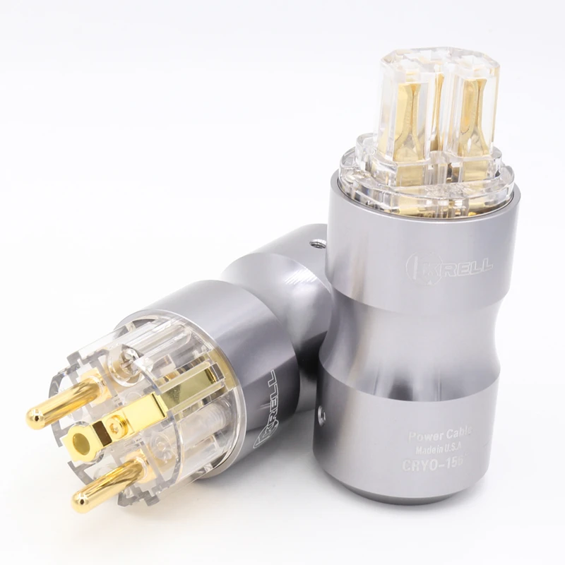 1 пара прозрачная вилка европейского стандарта 24 к|connector iec|connectors for cablesconnector ac |
