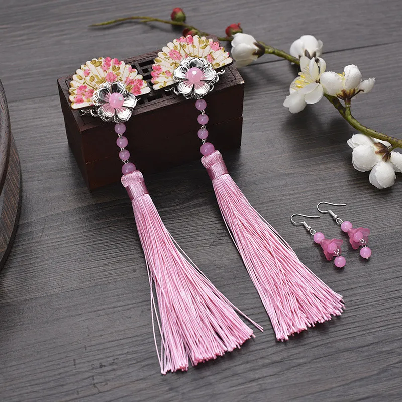 vintage hair flower for women chinese ancient dynasty hair accessories ancient hair clip princess cosplay classic vintage hairpin hair accessories princess hair flower chinese ancient princess hair decoration han dynasty wear