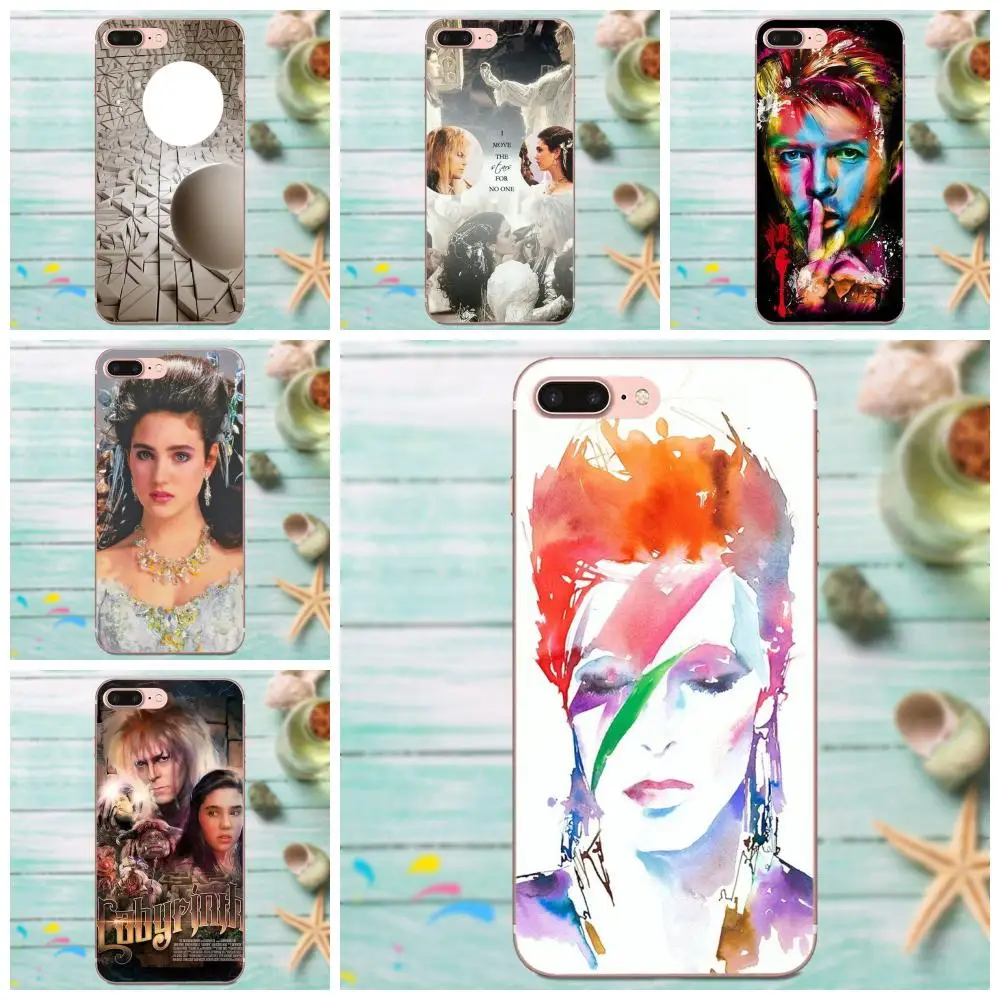 Мягкий с рисунком из ТПУ Капа Дэвида Боуи лабиринт фильм для Galaxy A3 A5 A7 On5 On7 2015 2016 2017