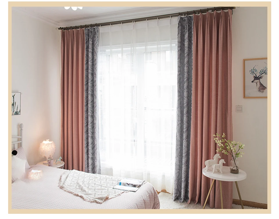 CANIRICA, шторы, хлопок, лен, ткань, синель, однотонный, современный, cortinas para sala de estar, 80%, затенение, занавески для гостиной