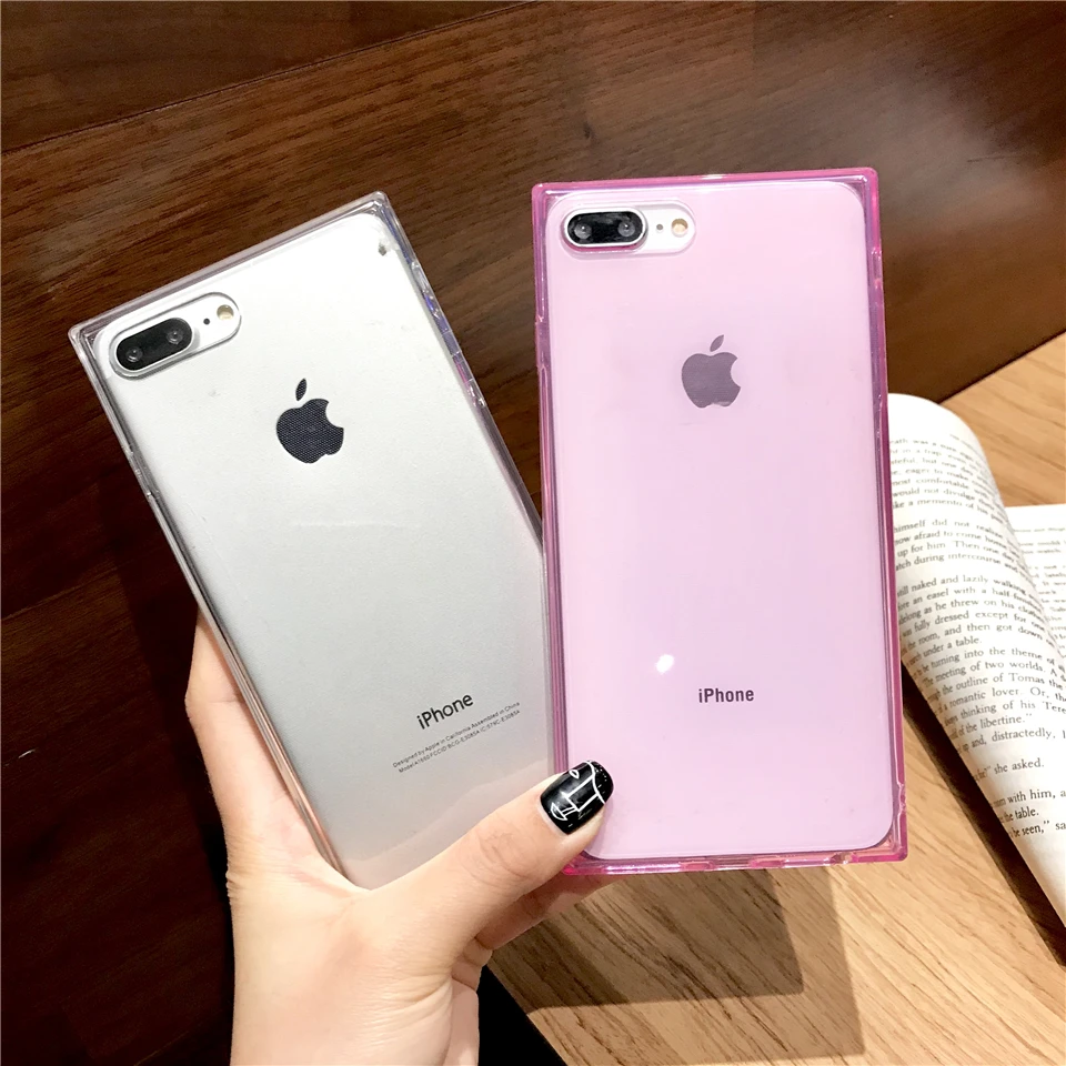 Для Apple iphone 7 Plus чехол гассумка Drop-Proof мягкий XS MAX XR X 10 8 6 6s Прозрачный Силикон ТПУ