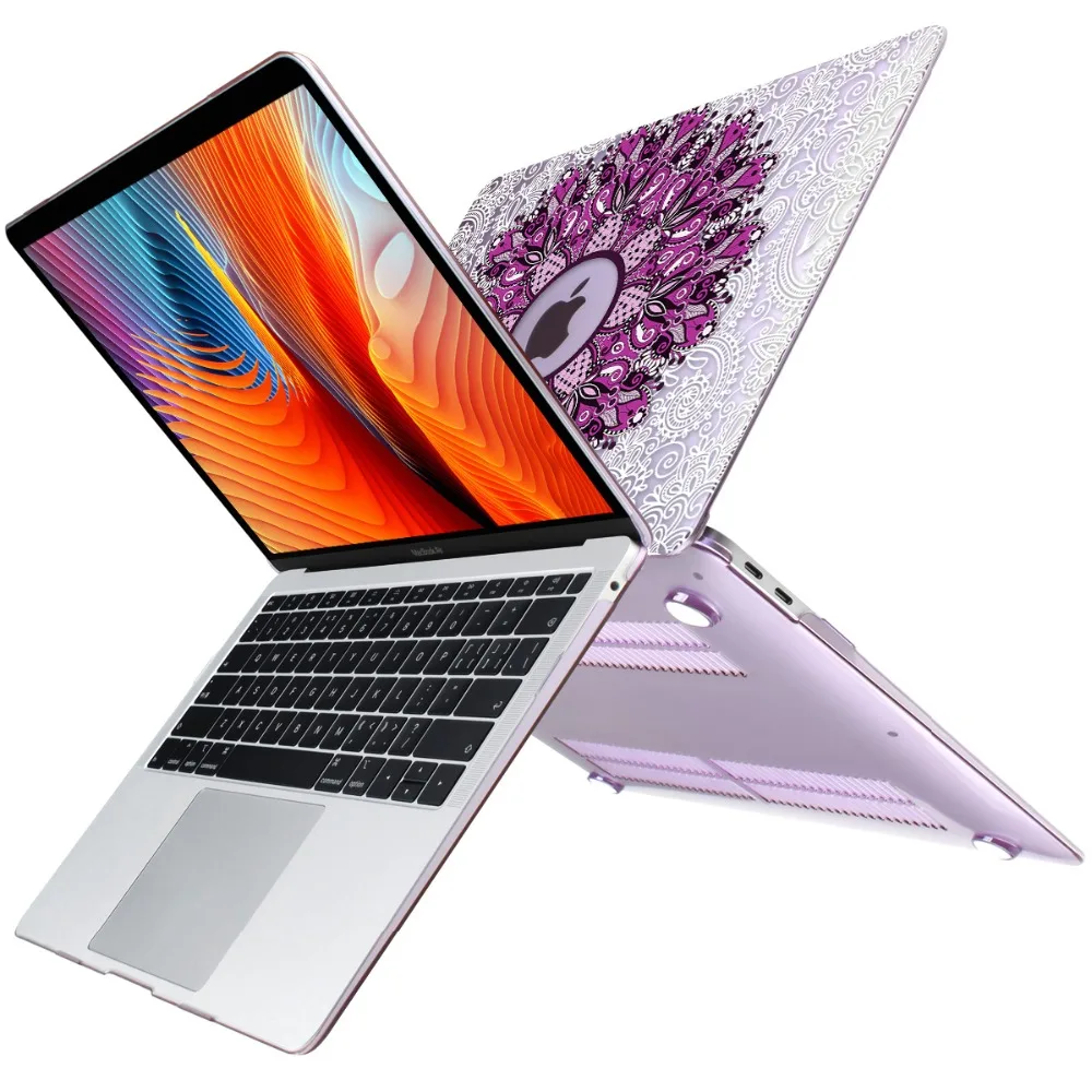 Crystal Case для Apple Macbook Air 13,3 11 Pro 13 12 15 ноутбук Retina печати Обложка Touch Bar крышка клавиатуры A1466 A1932