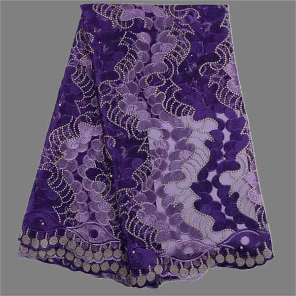 Beautiful embroidery French tulle lace fabric for evening dress African ladies net cloth MN267(5yards/pc) | Дом и сад