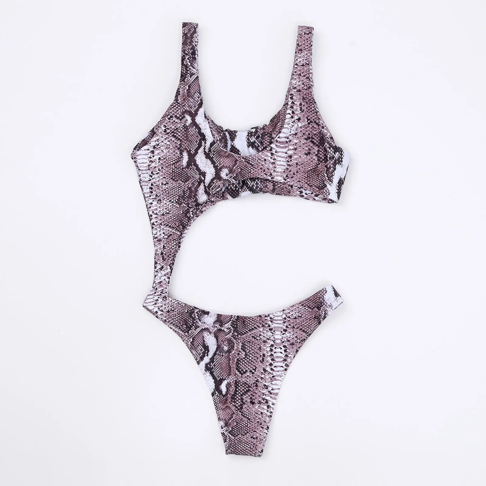

2019 New Style Sexy Women Flower Swimwear Bikini Bathingsuit Triangle Print Swimsuit One Piece Beach