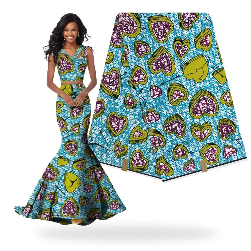 Новый дизайн 100% хлопок африканская Анкара java восковая ткань сделано в Китае для