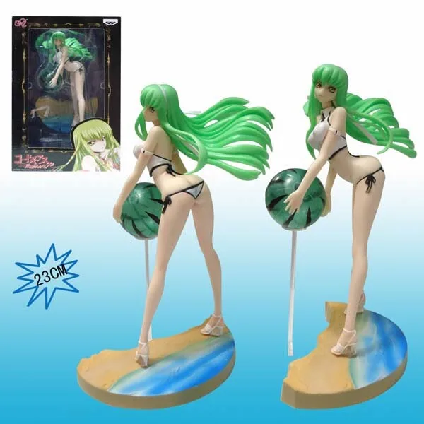 Код Geass C. 23 см Экшн фигурки из ПВХ игрушки для игр в бикини с арбузными шариками|gift