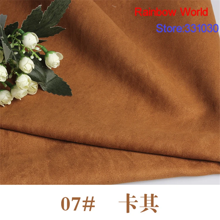 07 # хаки тонкая замшевая ткань для шитья сделай сам диван подушка мешок юбка