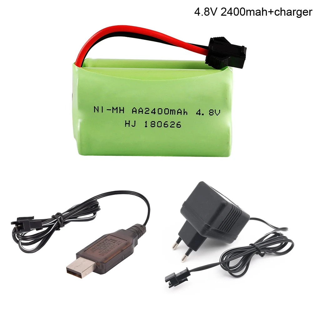 Аккумулятор 4 8 в 2400 мАч с USB-зарядным устройством для игрушек дистанционным