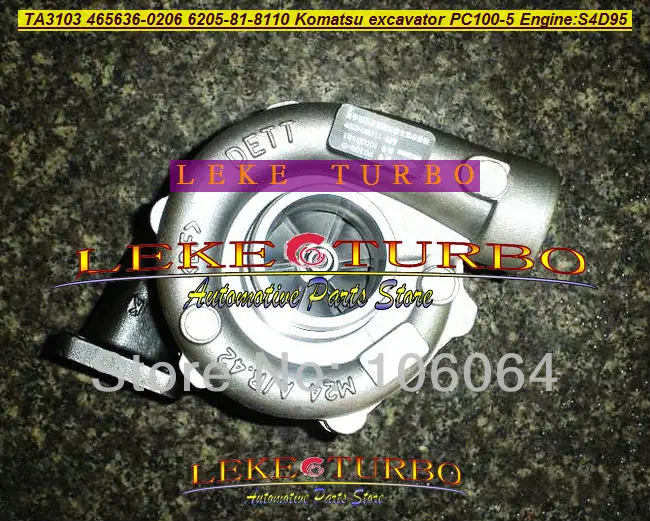 Турбокомпрессор TA3103 465636 0206 6205 81 8110 6205818110 для экскаватора Komatsu PC100 5 PC120 S4D95|turbocharger| |