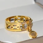 Лидер продаж, винтажные роскошные разноцветные кольца с белым Цирконом для женщин, модные ювелирные изделия, обручальное кольцо с белым цирконием