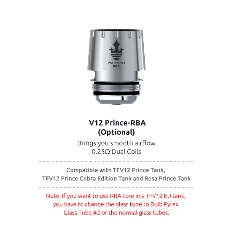 6 шт./лот SMOK TFV12 принц катушки V12 РБА Q4 M4 X6 T10 сетчатый ремешок Core Fit для танк