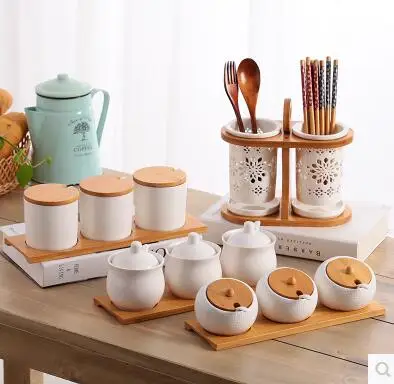 3 в 1 Керамическая сахарница с ложкой|ceramic sugar bowl|sugar bowlceramic |