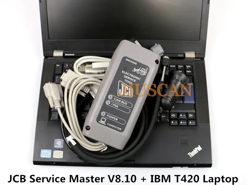 JIUSCAN JCB диагностический сервис Master + IBM T420 ноутбук полный набор V8.10 экскаватор