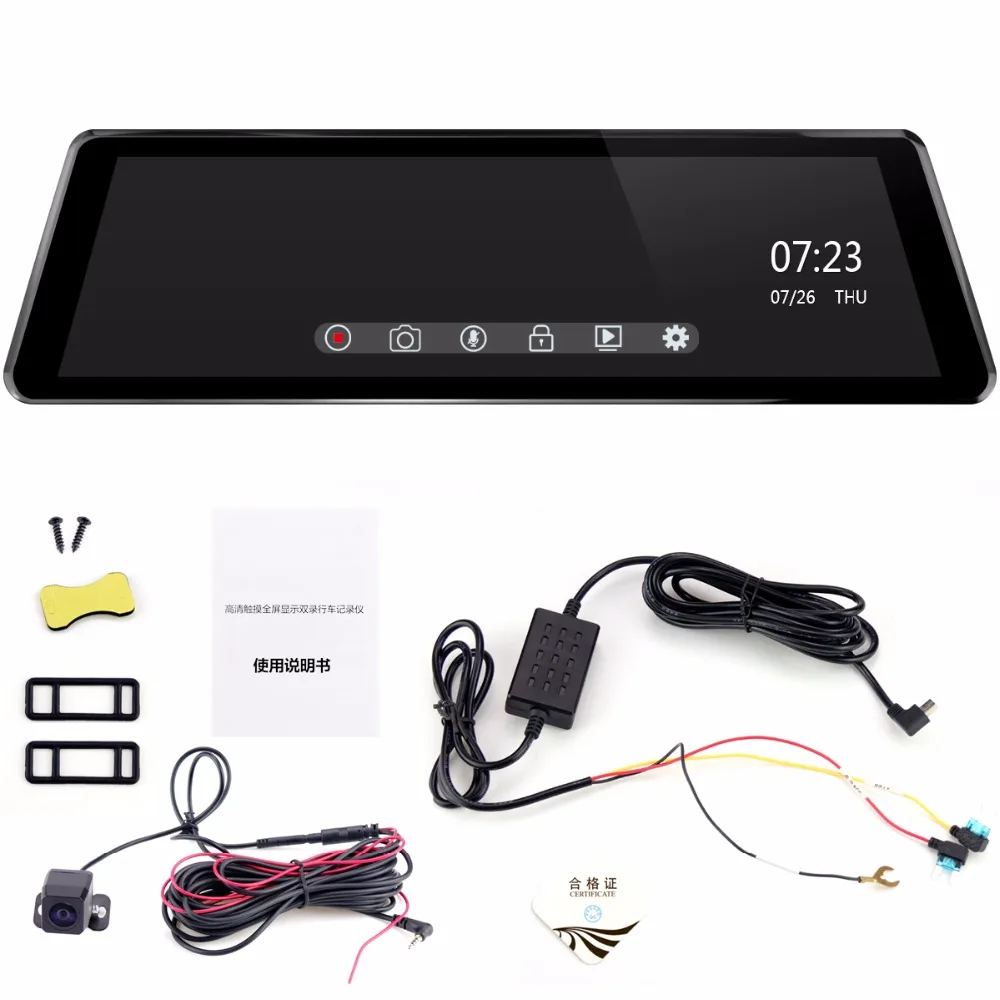 Автомобильный видеорегистратор dashcam full hd 1080P 10 &quotсенсорный экран Автомобильная