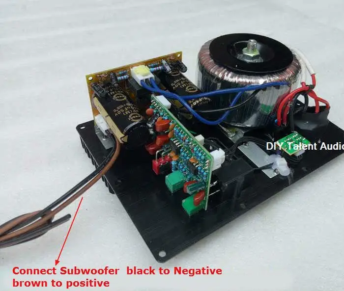Домашний активный сабвуфер, усилитель мощности, 220 В, домашний сабвуфер, плата питания, тяжелый бас, чистый бас, усилитель мощности
