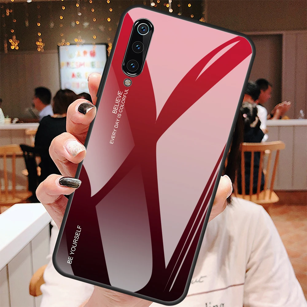 Чехол gkk для Xiaomi mi 9 SE mi 8 lite Pocophone F1 чехол Xiaomi mi 8 Explorer чехол из закаленного стекла с мягким краем TPU чехол Coque Funda