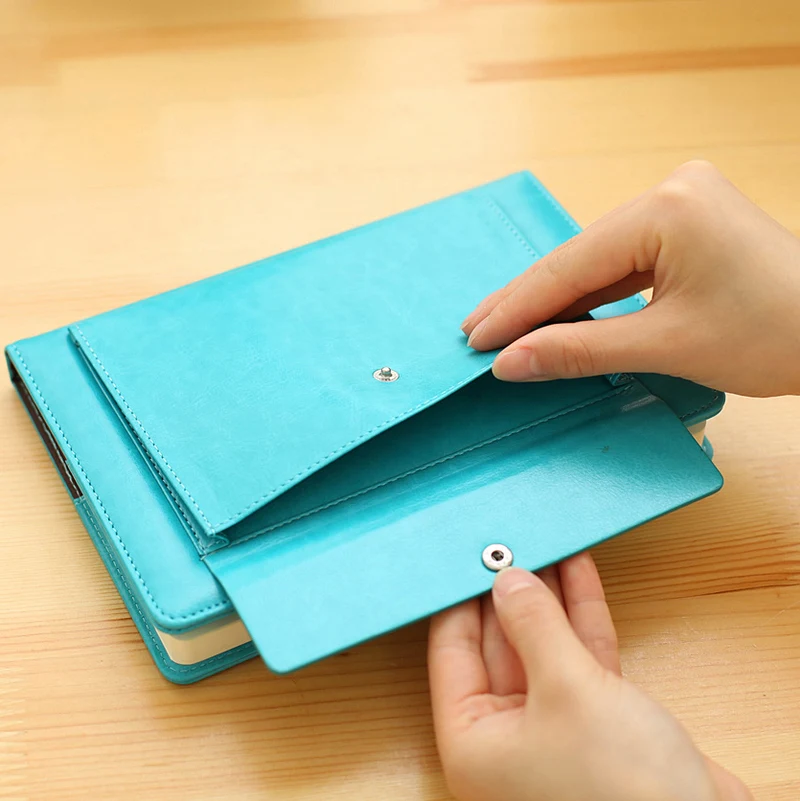 

25k Multifunctional Plug in Leather Notebook Hardcover Creative Business Diary