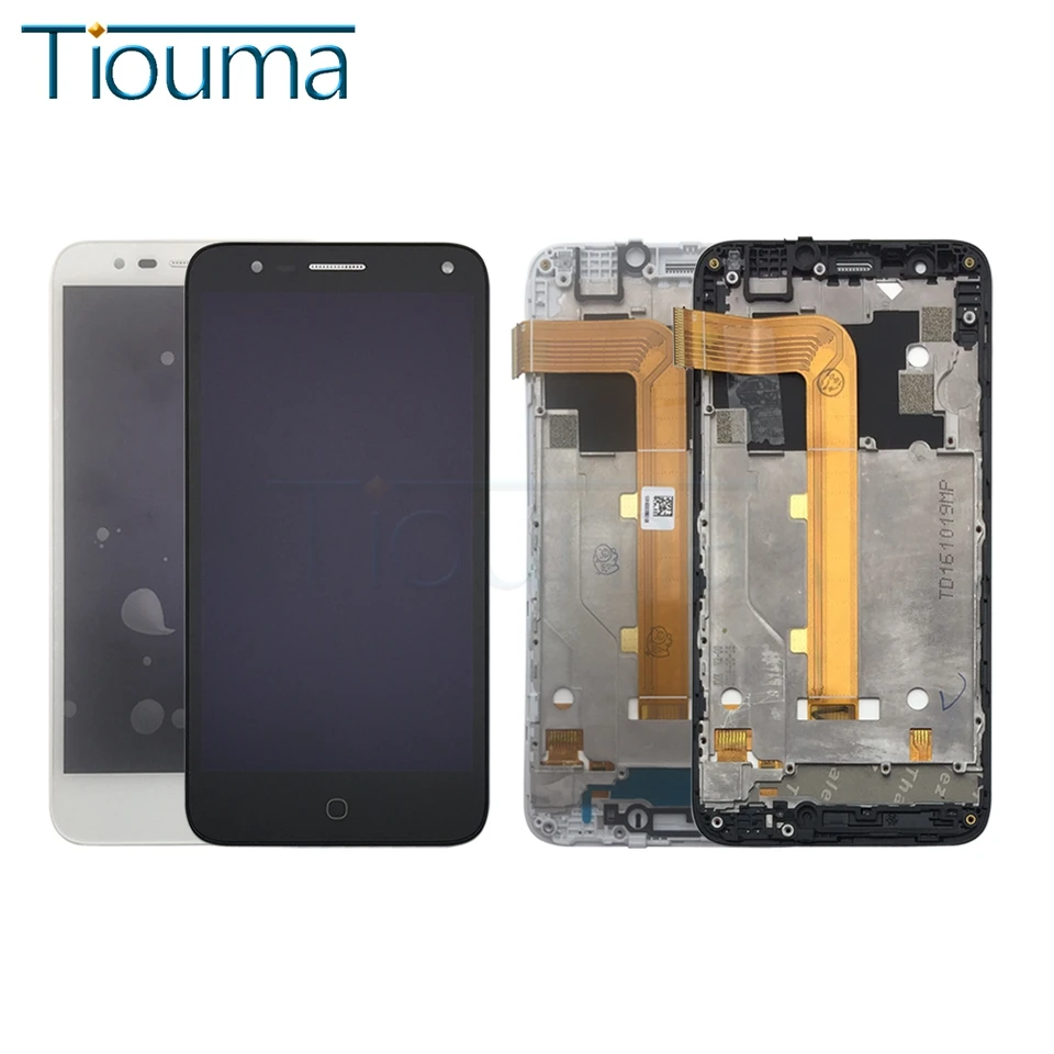 Для Alcatel One Touch Pop 4 5051D 5051X 5051 ЖК дисплей с кодирующий преобразователь сенсорного
